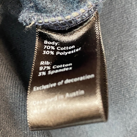 Flint & Tinder fleece lined sweatshirt XS made in USA navy blue durable gorpcore - Picture 6 of 7